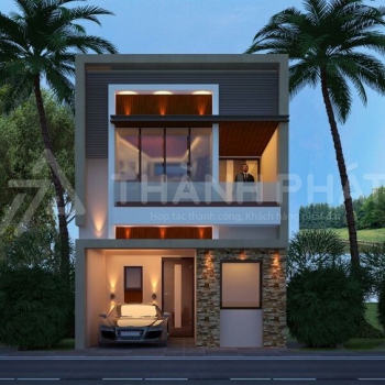 Tổng hợp mẫu nhà ống 2 tầng - Đơn giản