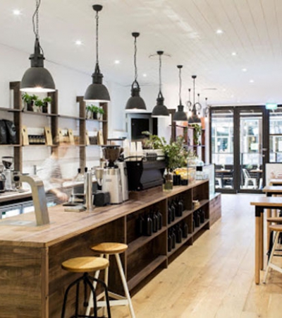 Mẫu thiết kế quán cafe nhà ống ấn tượng và hút khách